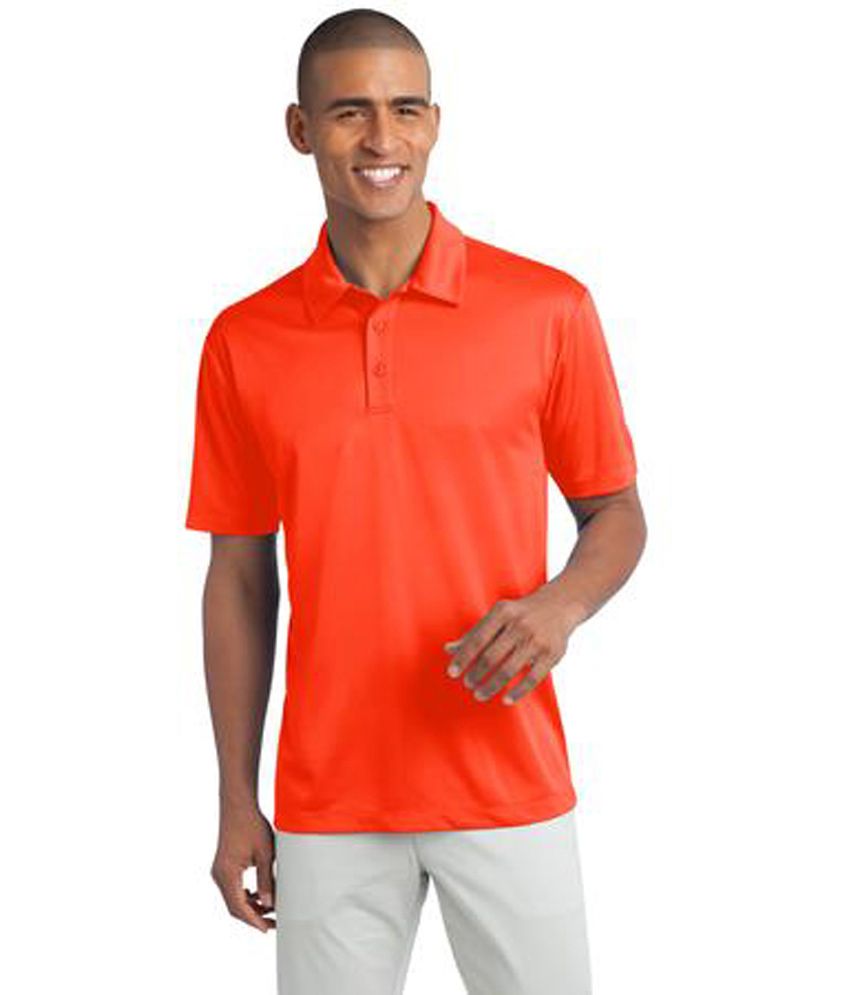 Gna Orange Half Polyester Henley TShirt Buy Gna Orange Half