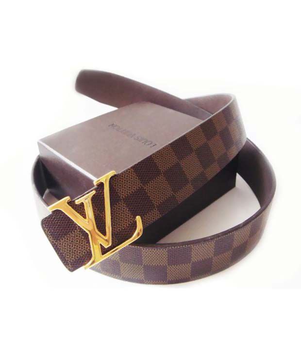 Branded Initiales Damier Brown Belt: Buy Online at Low ...