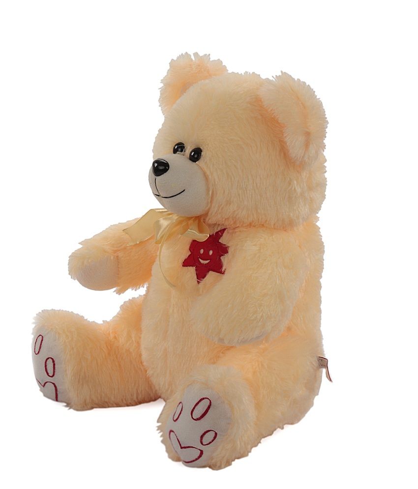 peach color teddy bear