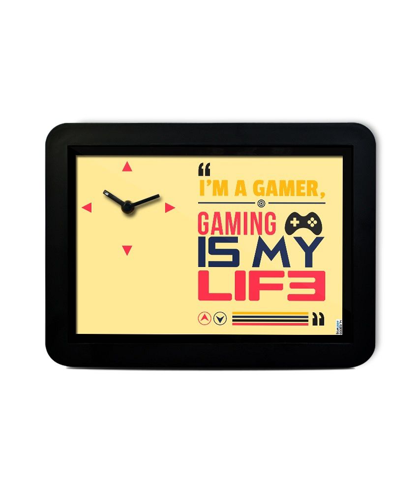 Bluegape Game Is My Life Beige Plastic Table Clock Buy Bluegape Game Is My Life Beige Plastic Table Clock At Best Price In India On Snapdeal