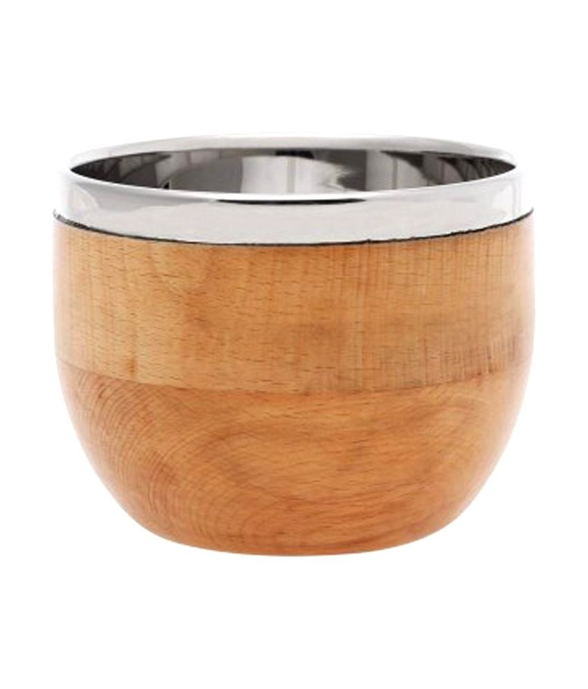 Arttdinox Xylem Brown Wood Nut Bowl Buy Online at Best Price in India