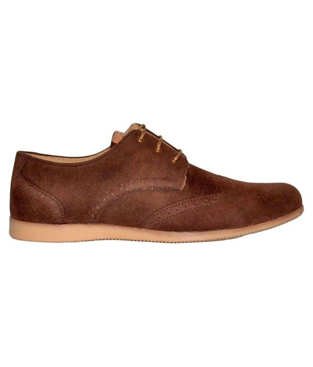 Le-Valde Stylish Brown Brogues Shoes 