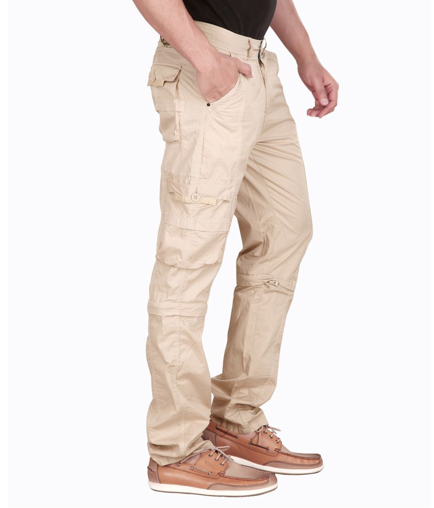 cream cargo trousers