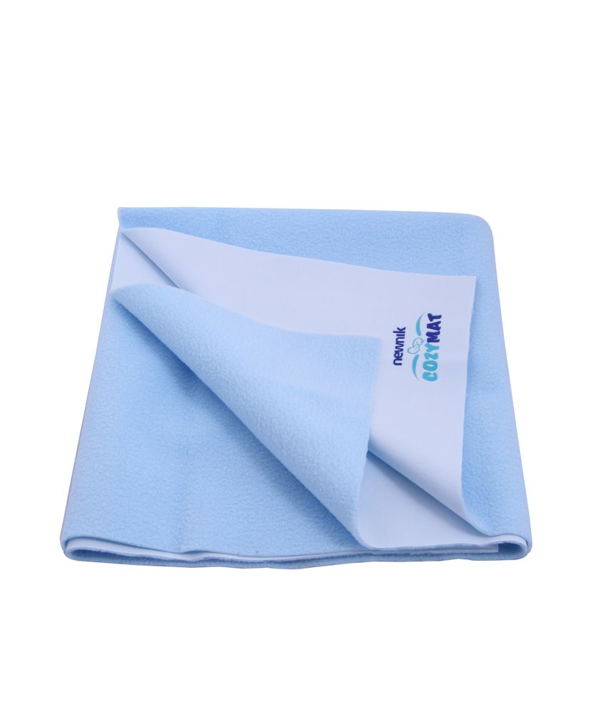 Newnik Cozymat - Reusable Waterproof Sheets Sky Blue Large baby bed cover