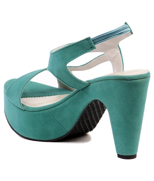sea green high heels