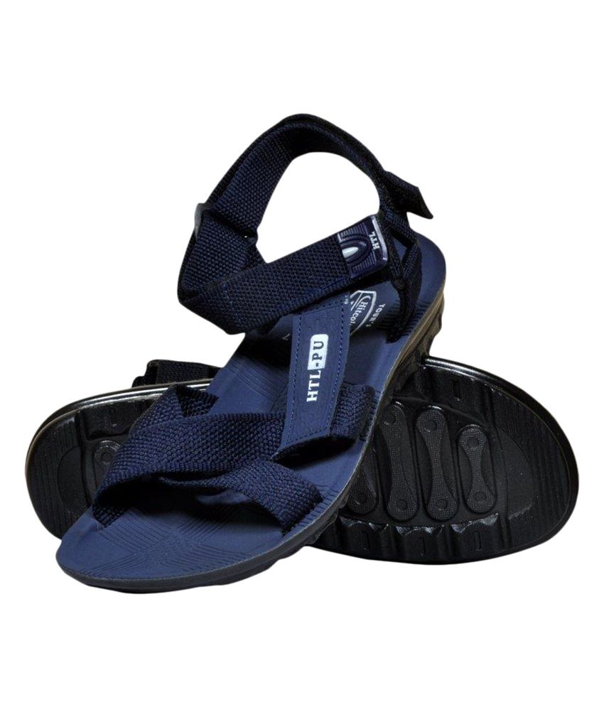 Trendy Blue Sandals In Hitcolus Design 