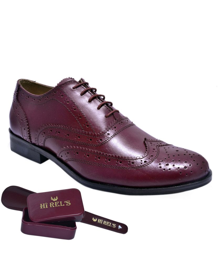 Maroon Formal Shoes Price in India 