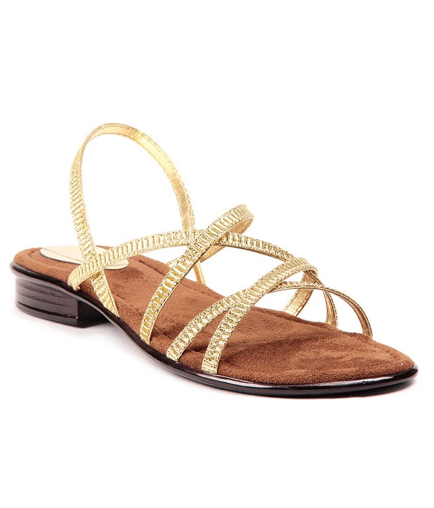 tan gold sandals