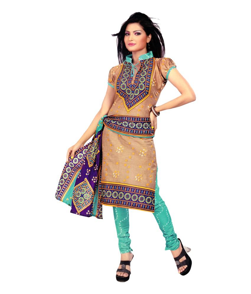 Fashionx Bandhani Special Cotton Dress Material Buy