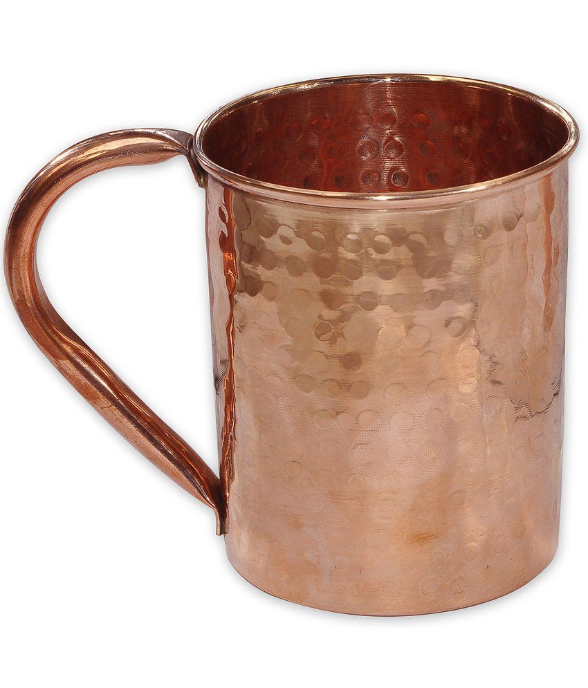     			Prisha India Craft Copper Moscow Mule Mug For Cocktail Lacquered Finish