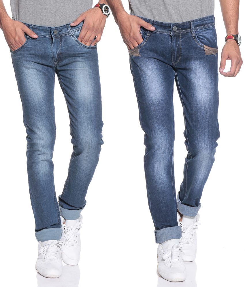 Coaster Blue Slim Jeans Combo Of 2 Jeans - Buy Coaster Blue Slim Jeans ...