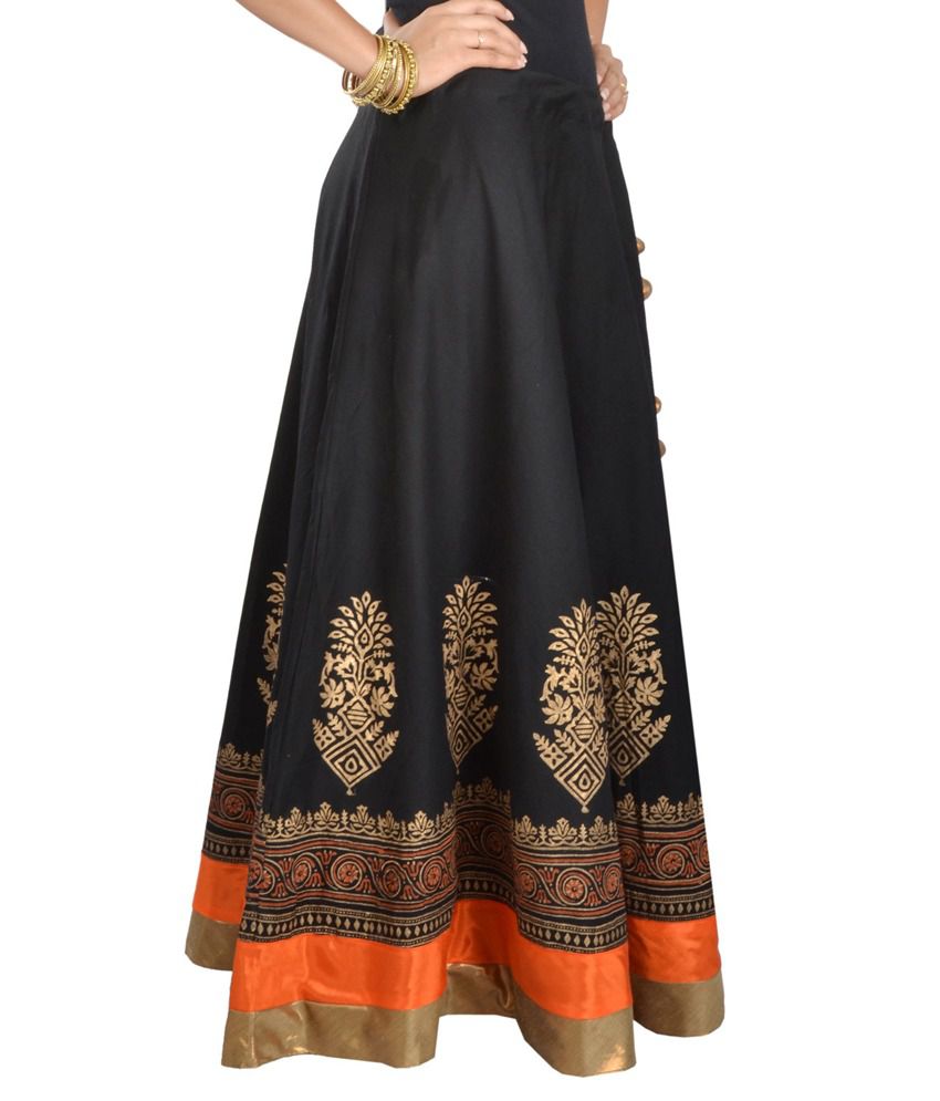 Buy 9Rasa Black Cotton Skirts Online at Best Prices in India - Snapdeal