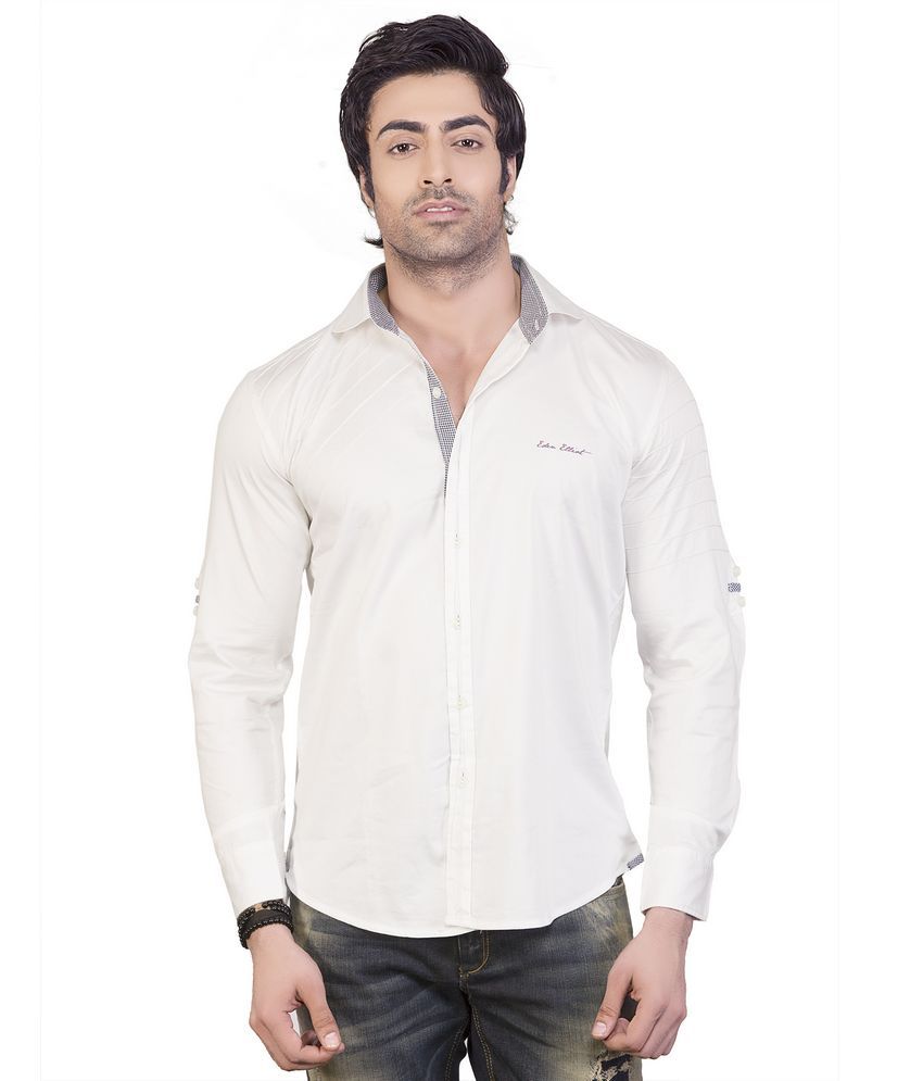 stretchable white shirt