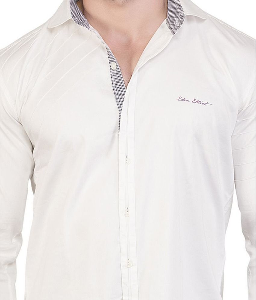 stretchable white shirt