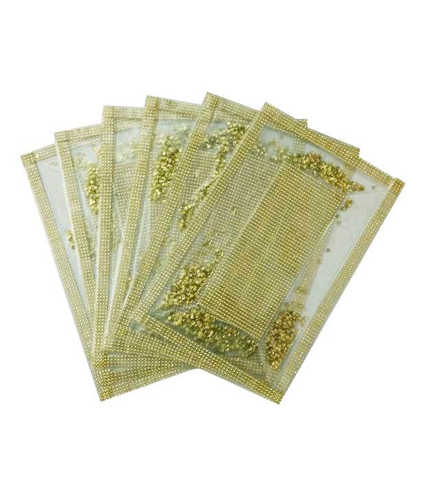 Arow Plastic Table Mat With Golden Sequence Buy Arow Plastic