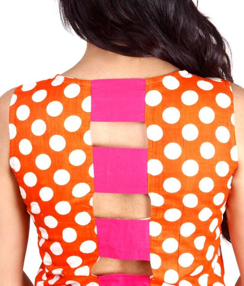 back cut kurti