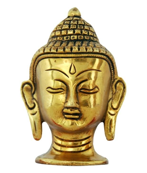 Villcart Golden Brass Buddha Idol: Buy Villcart Golden Brass Buddha ...