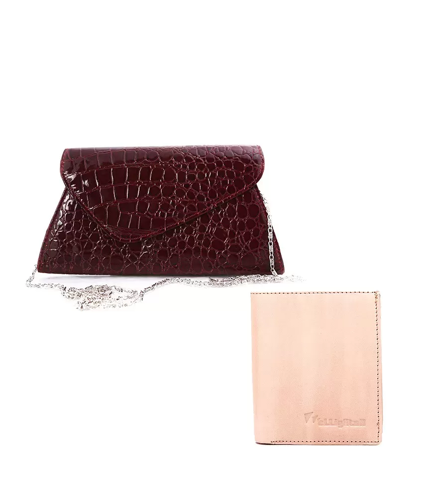 Buy Satya Paul Brown Clutch & Elligator Cream Mens Wallet Combo at Best  Prices in India - Snapdeal