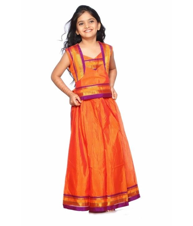 Bhartiya Paridhan Traditional Orange Color Shagun Lehanga Choli Sets ...