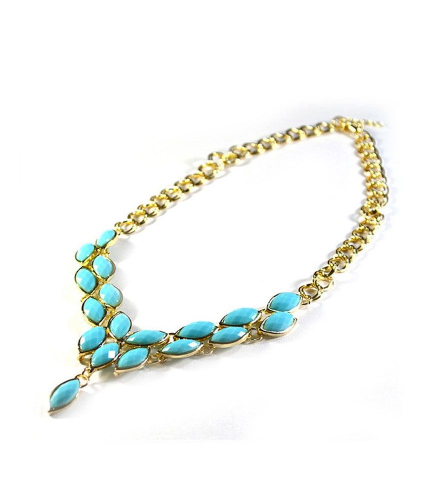 Volaliva Blue Choker Necklace Buy Volaliva Blue Choker Necklace