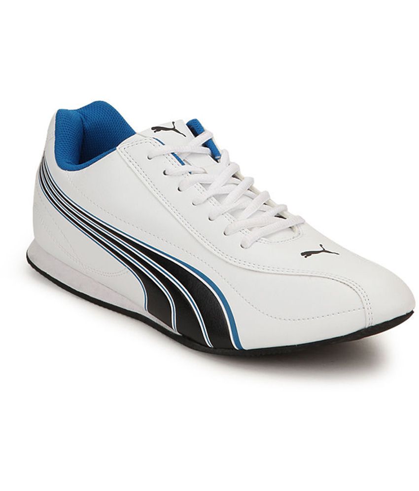 puma wirko white blue shoes