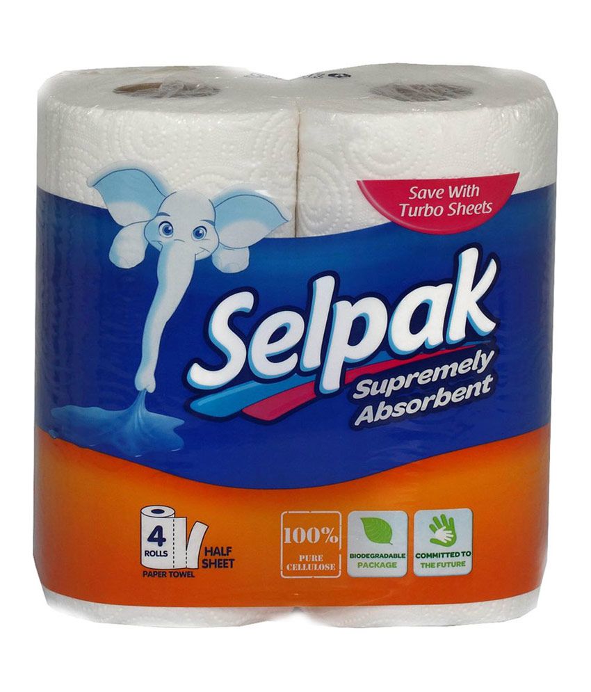 Selpak Kitchen Towel Tissue Paper Roll 3ply 4rolls/pack Buy Online at