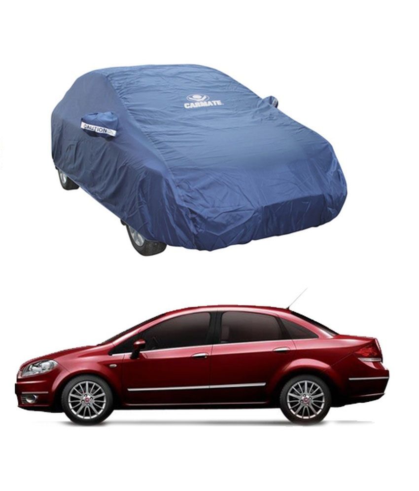 Carmate Car Body Cover Premium Quality Fiat Linea Parker Blue