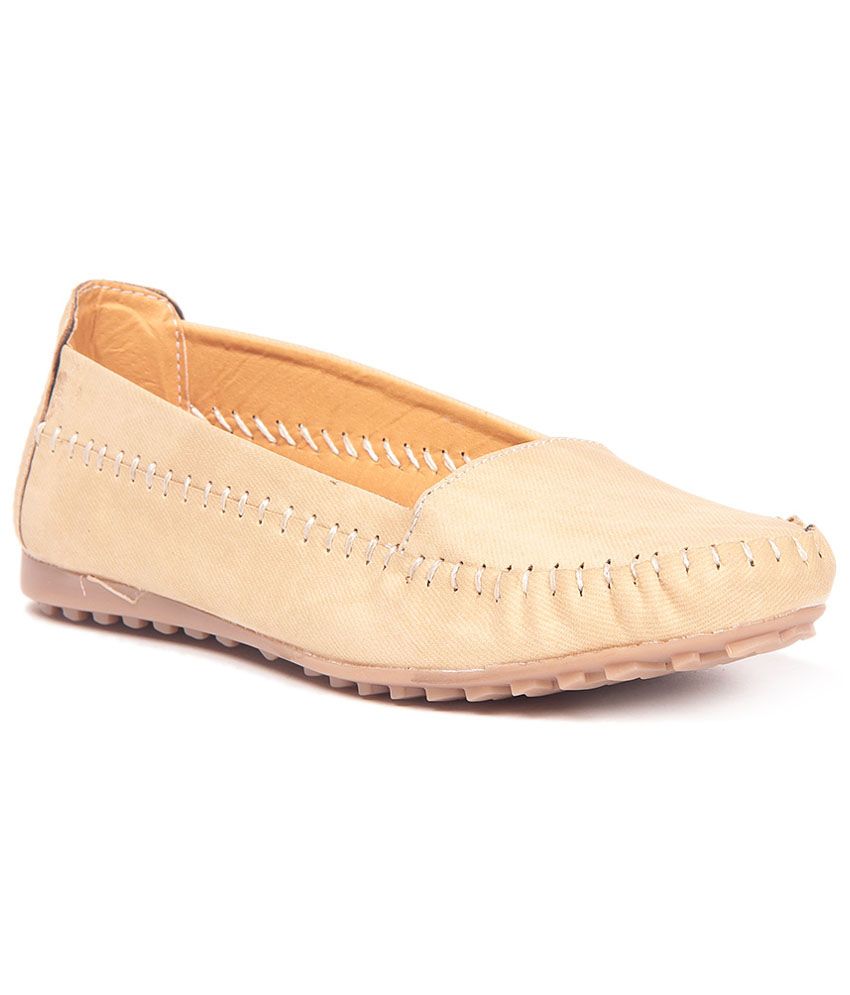 Ten Denim Cream Loafers - Buy Women's Casual Shoes | Snapdeal