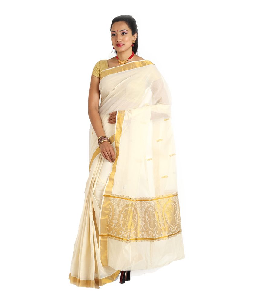 kasavu saree draping