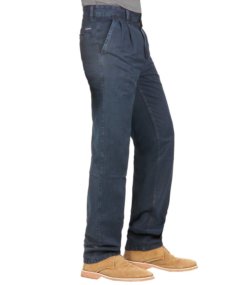 Warewell Blue Regular Fit High Rise Denim Jean For Men Buy Warewell Blue Regular Fit High Rise 1134