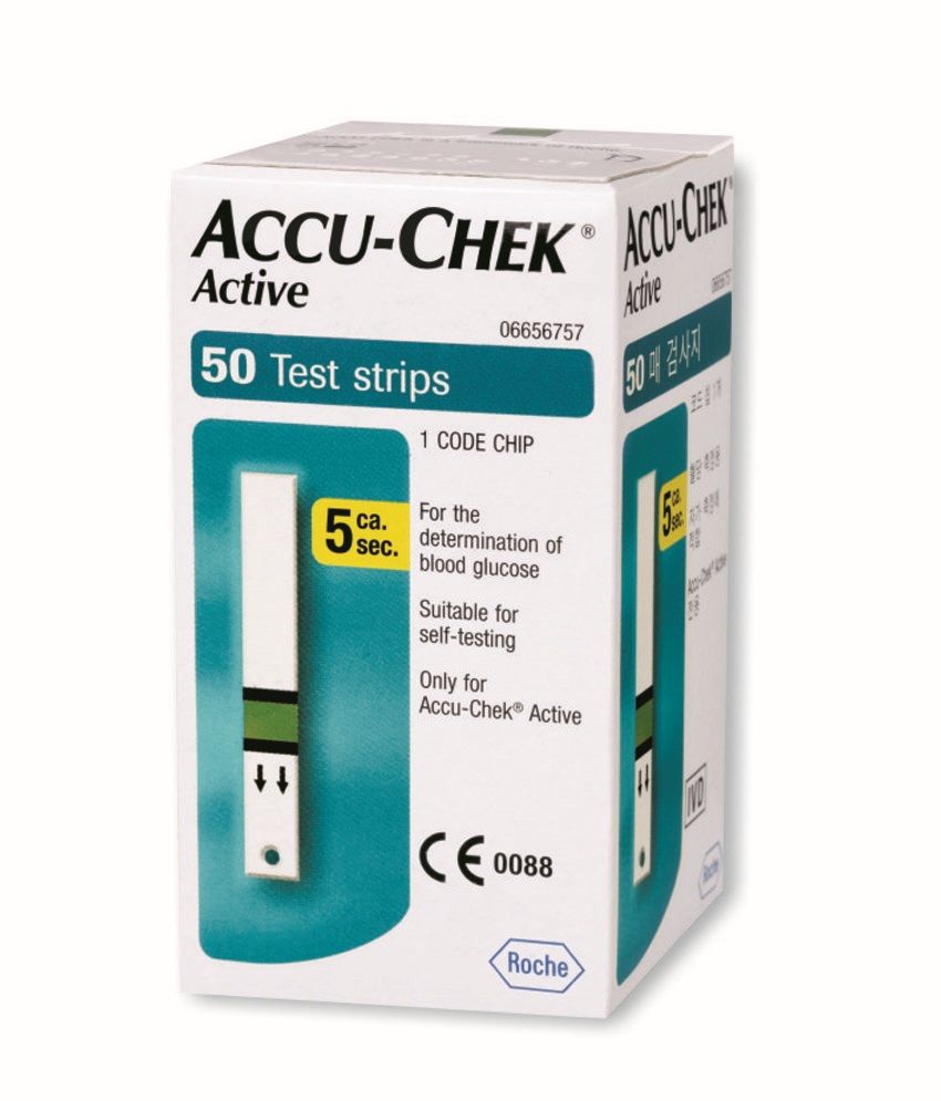 Accu-Chek Active 50 Test Strips- Expiry Aug -19