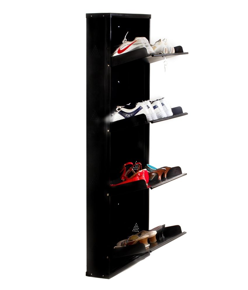 Shoe Rack 4 Shelf Metal Stand Design With Centralized Lock By Prab Buy Shoe Rack 4 Shelf Metal Stand Design With Centralized Lock By Prab Online At Best Prices In India On Snapdeal