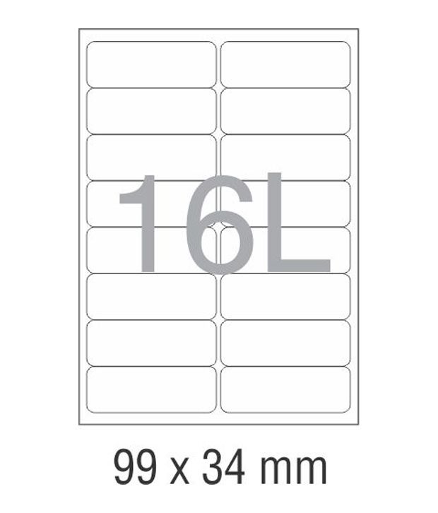 NovaJet Multipurpose Label-16 precut labels: Buy Online at Best Price in India - Snapdeal