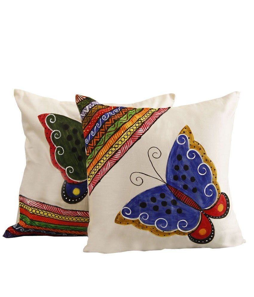 hand painted pillow cases