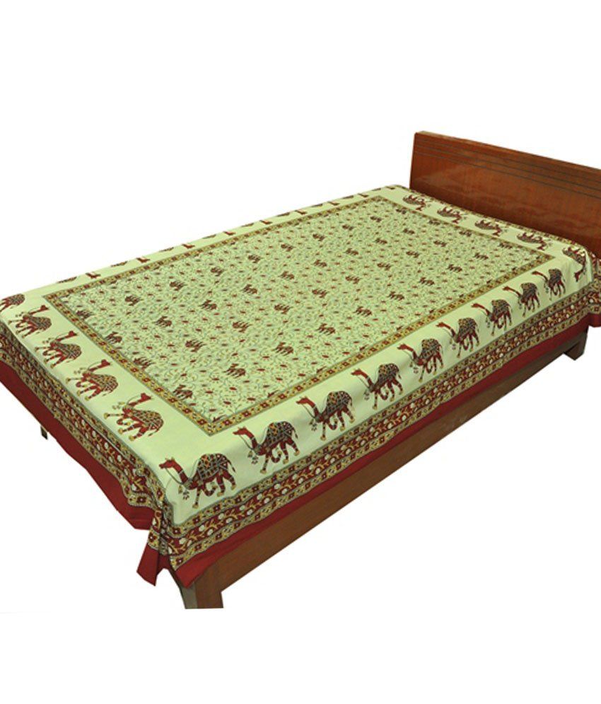 Silkworm Traditional Jaipuri Sanganeri Print Pure Cotton Single Bed Sheet Buy Silkworm