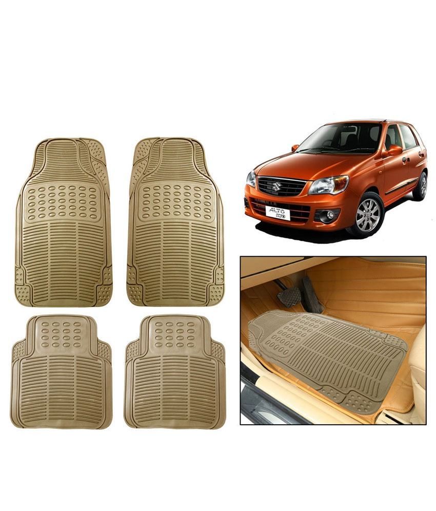 Autosun Beige Rubber Floor Mats For Maruti Alto K10 Buy Autosun Beige