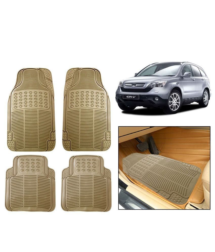 Autosun Beige Rubber Floor Mats For Honda Crv (crv) Buy Autosun Beige