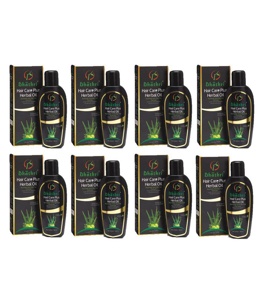 Dhathri Hair Care Plus Herbal Oil 100ml- Combo Of 8: Buy Dhathri Hair Care  Plus Herbal Oil 100ml- Combo Of 8 at Best Prices in India - Snapdeal