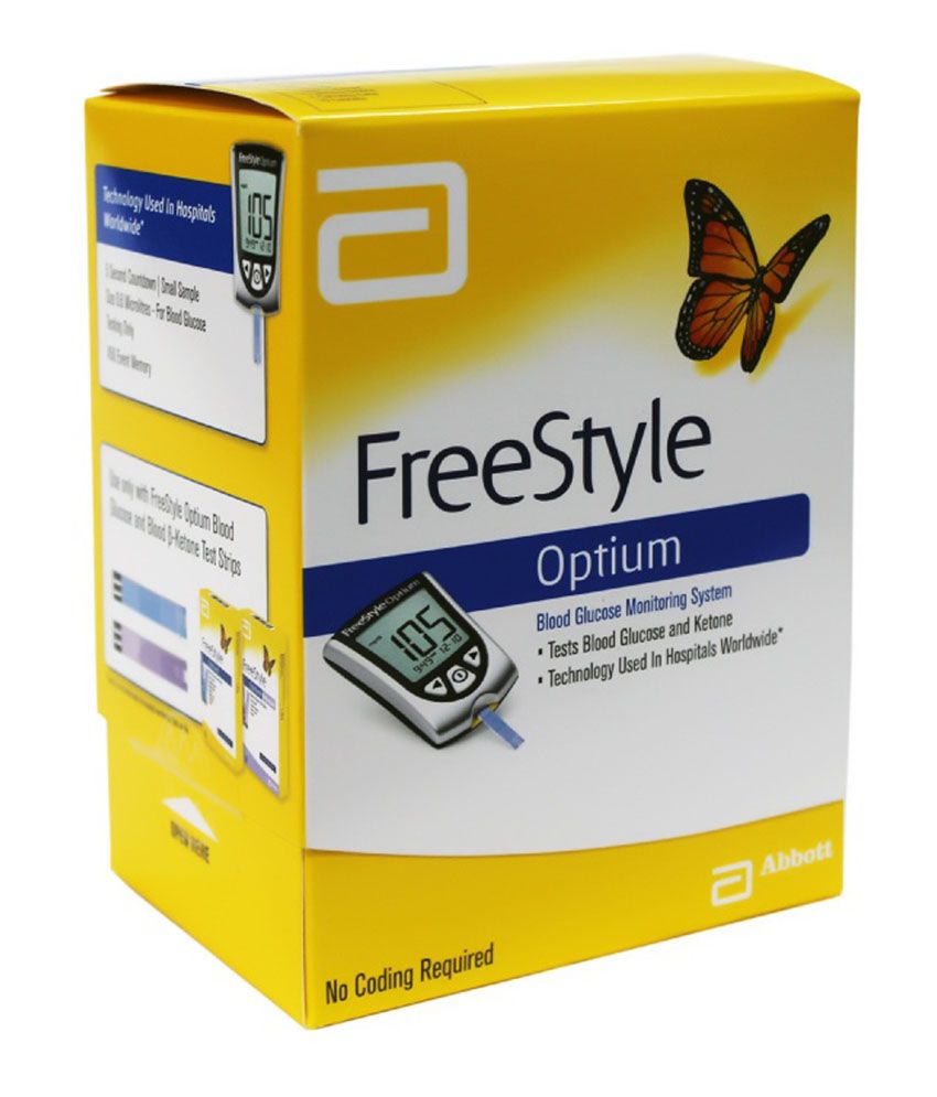Freestyle Optium Blood Glucose Testing Meter With Free 10 Strips Buy