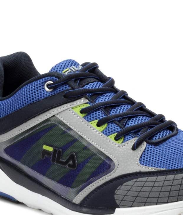 fila blue running shoes