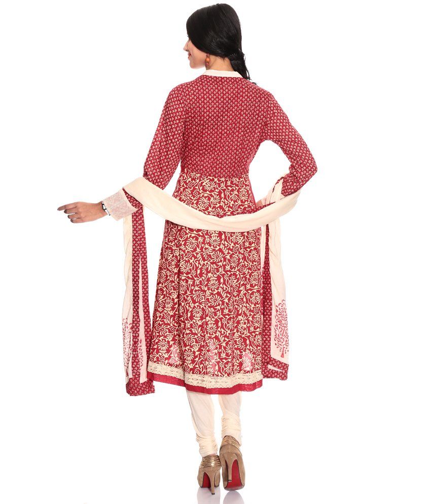cotton printed anarkali suits