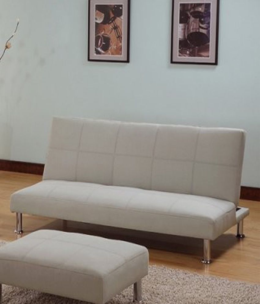 Kyra Sofa Cum Bed Set With Ottoman - Creame - Buy Kyra ...