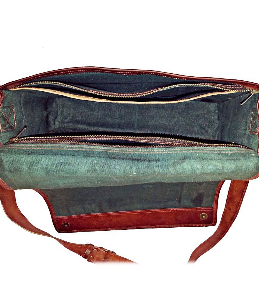 genuine leather messenger