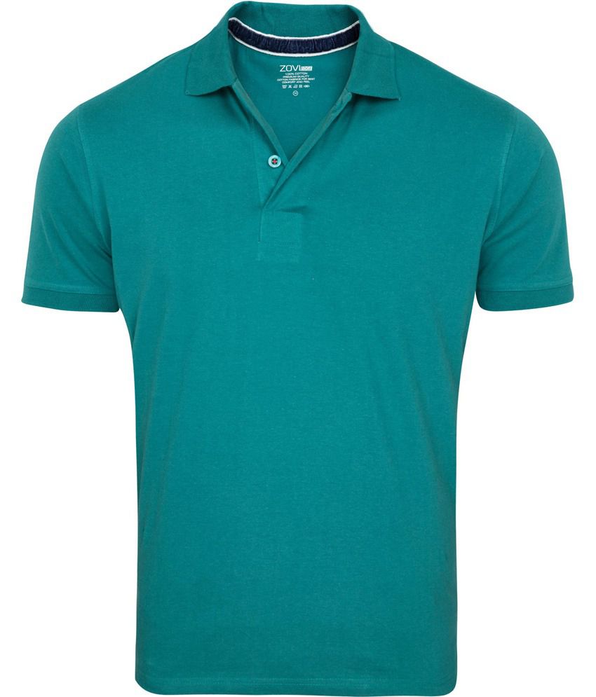 Zovi Teal Men's Polo T- Shirt - Buy Zovi Teal Men's Polo T- Shirt ...