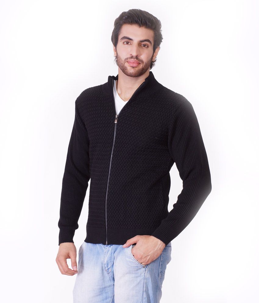 Oracle Blackcolor Full Acrylic Front Open Sweaters For Men - Buy Oracle ...