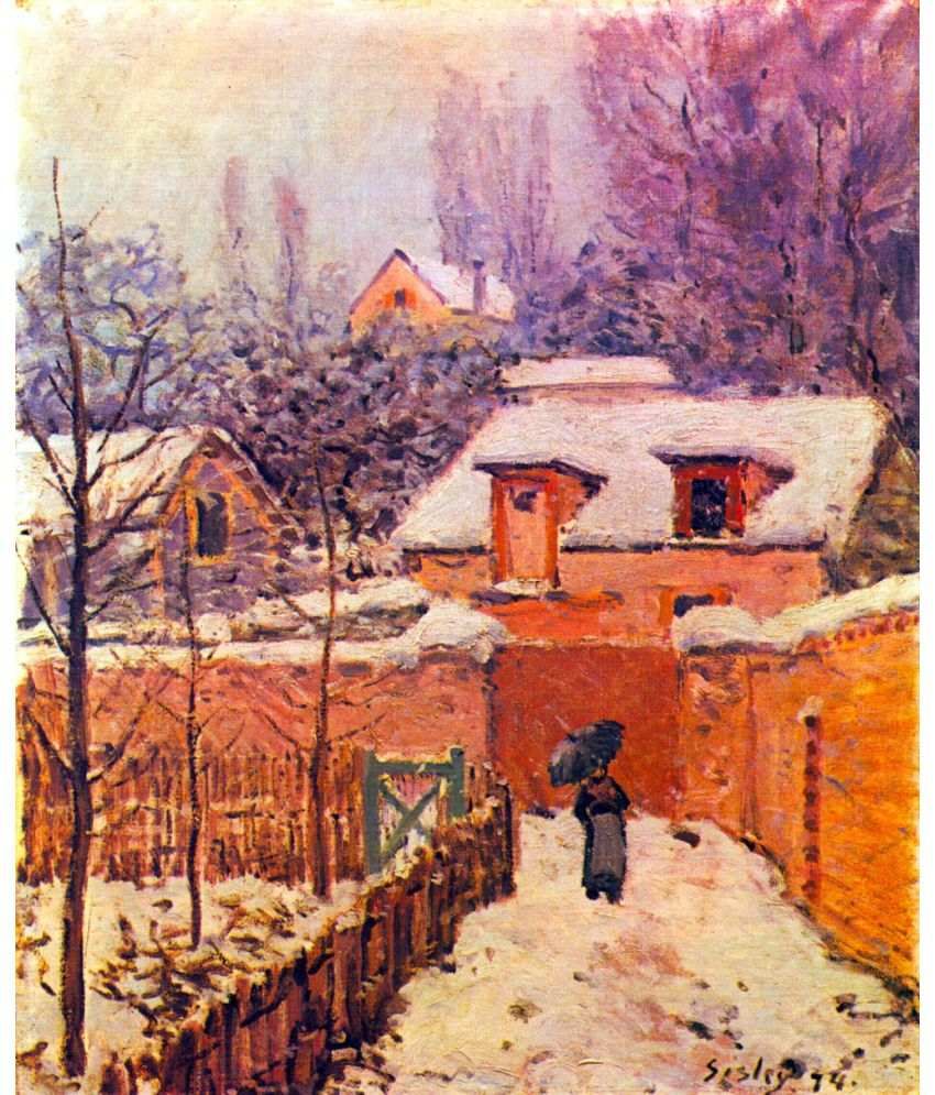 The Museum Outlet Matte Fabric Garden In The Snow By Sisley Buy The
