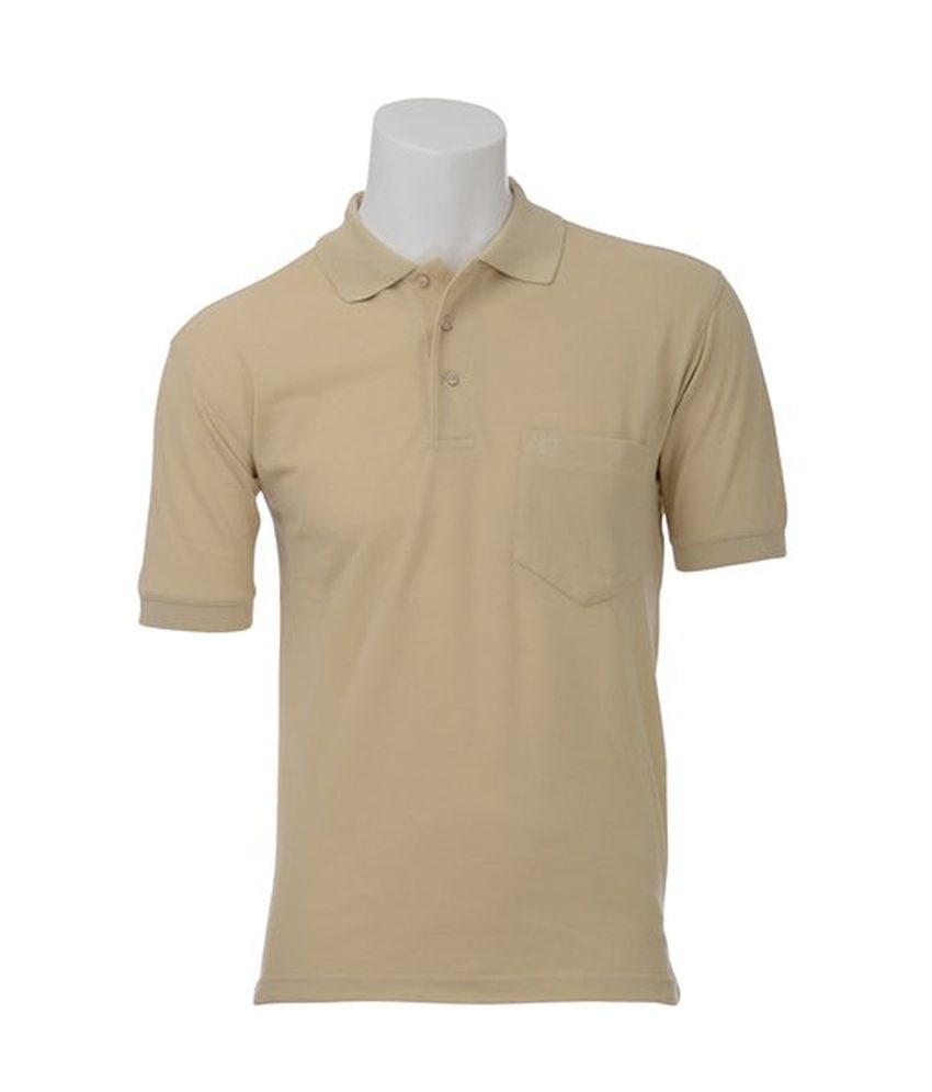 Romano Cream Color Half Cotton Polo T-Shirts For Men - Buy Romano Cream ...
