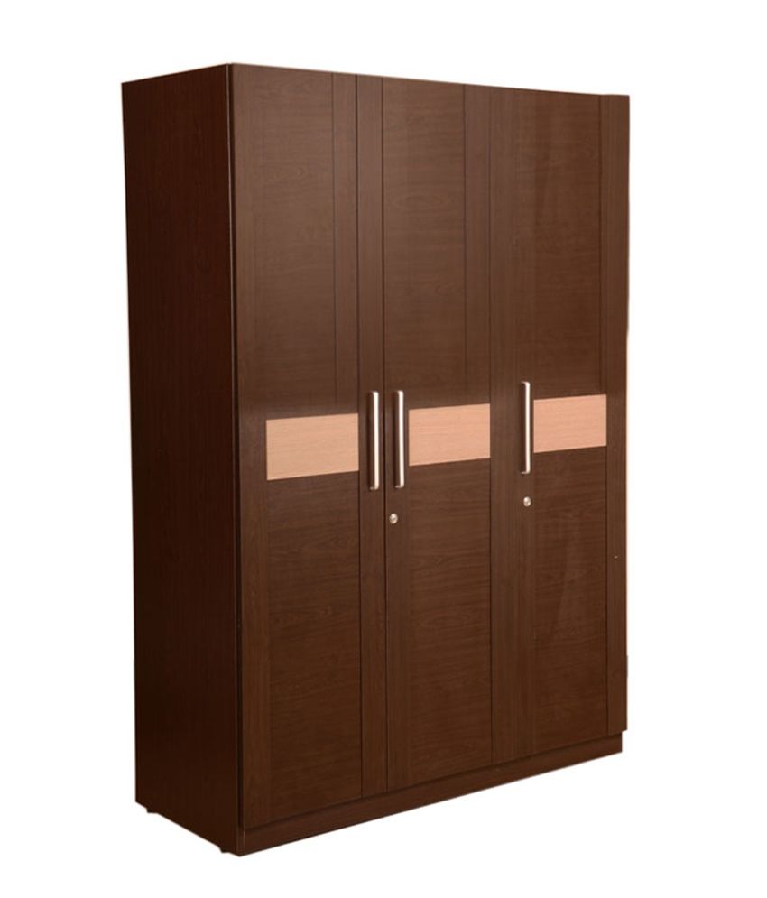 HomeTown Magna 3 Door Wardrobe in Walnut Buy Online at 