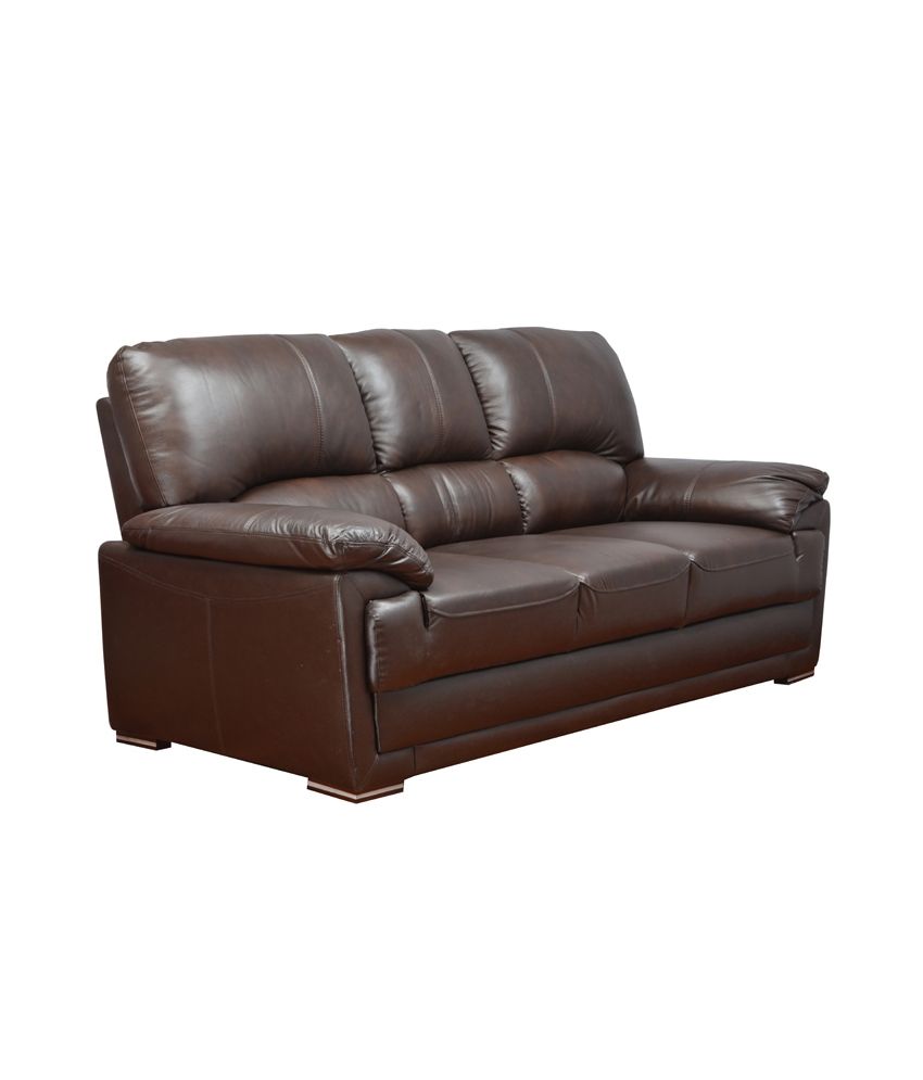 HomeTown Eva Half Leather 3 2 1 Sofa set Buy HomeTown Eva Half