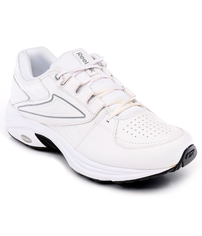 reebok white running sport shoes
